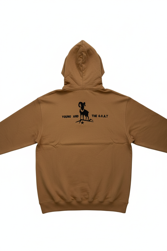 Mocca Hoodie Back Flat Lay