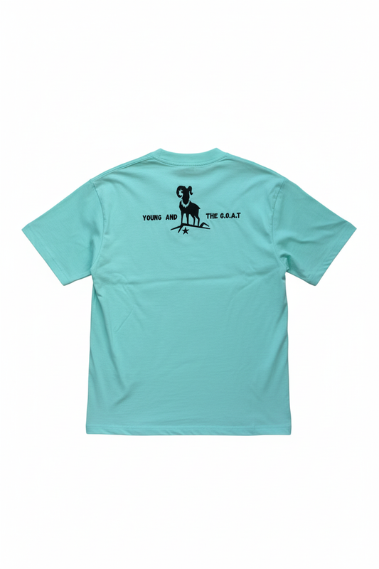 Mint T-shirt Back Flat Lay