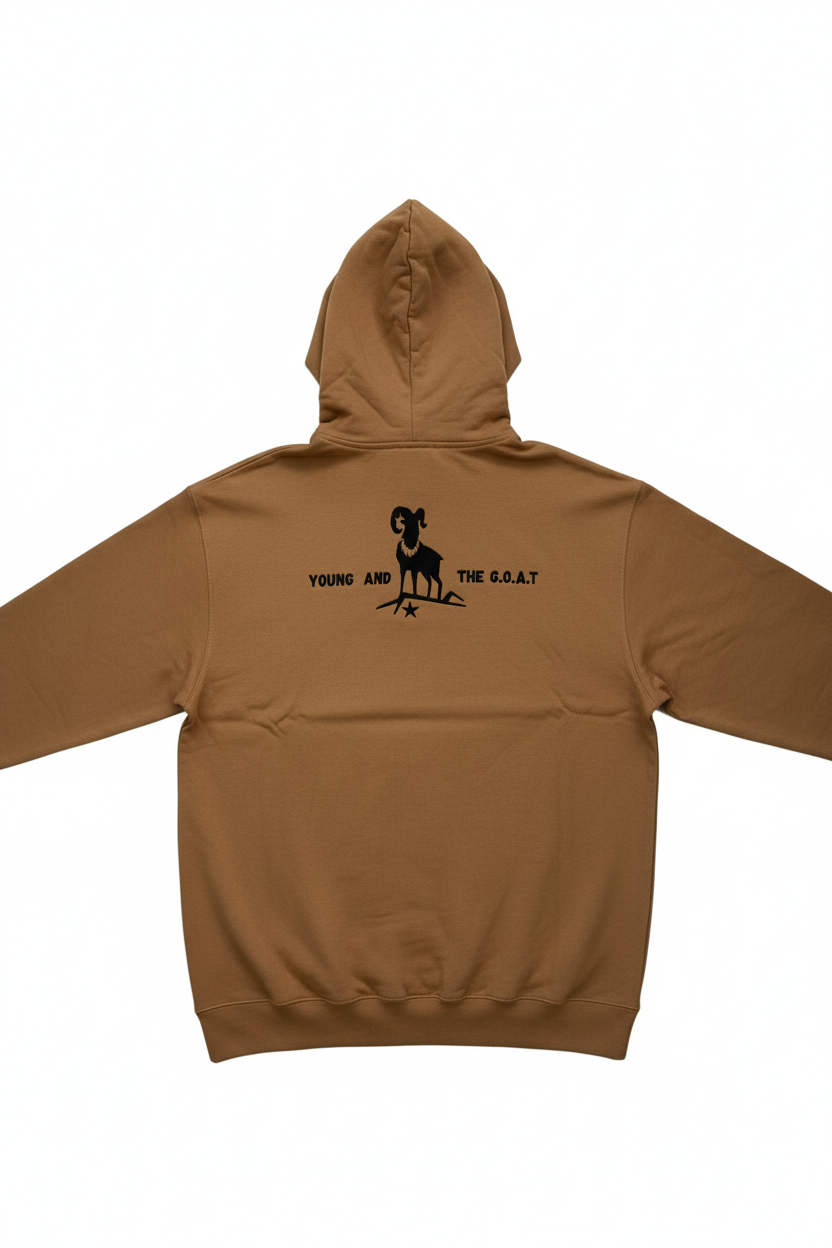 Mocca Hoodie Back Flat Lay